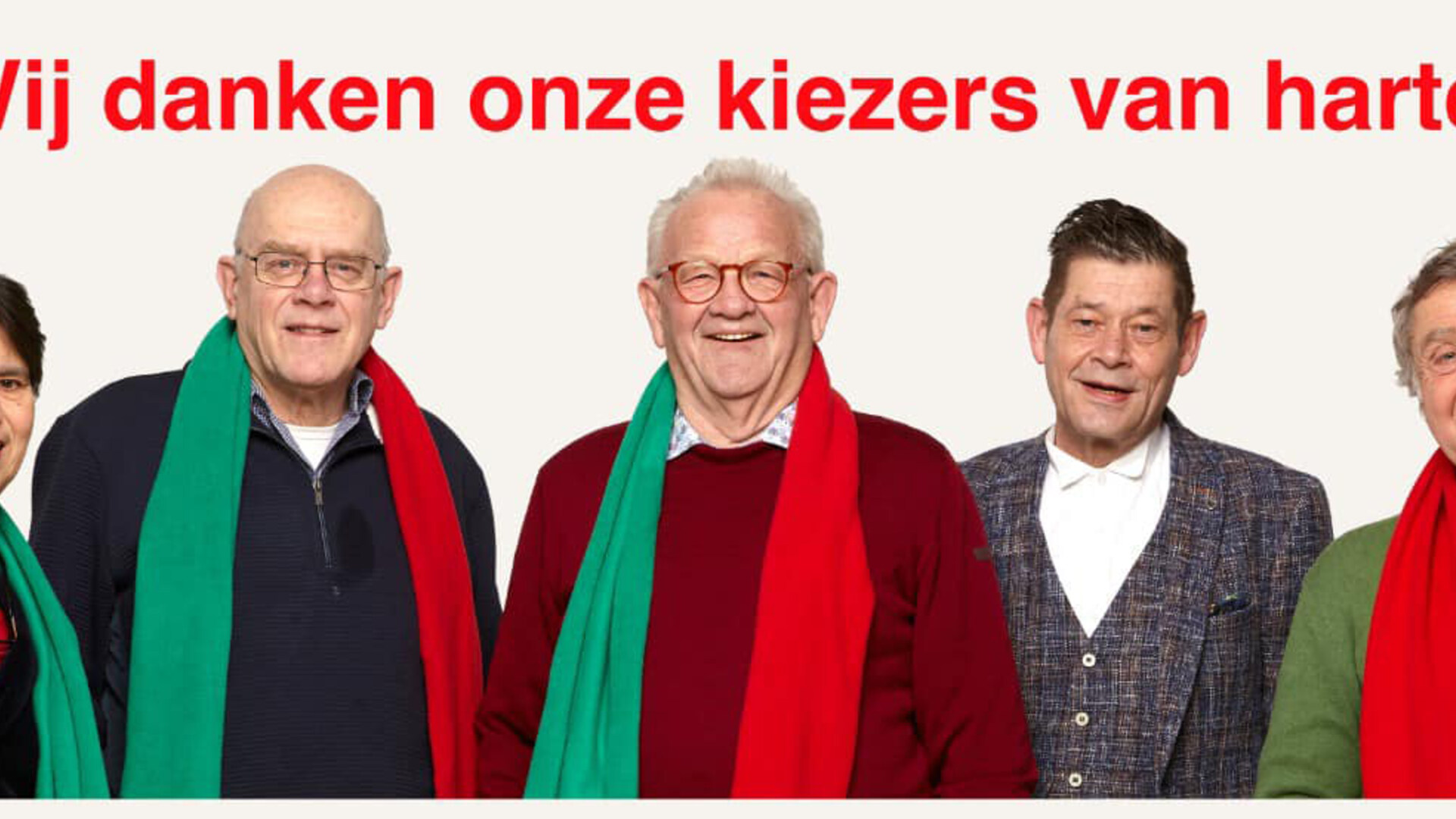 Kiezers bedankt!